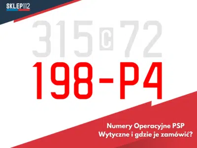 Numery operacyjne PSP - Wytyczne i gdzie je zamówić